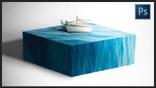 [ Photoshop Tutorial ] How to Create OCEAN CUBE in Photoshop CC