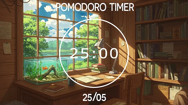25/5 Pomodoro Timer - Relaxing Lofi, Deep Focus Pomodoro Timer, Study With Me, Stay Motivated