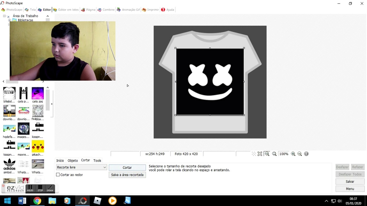 Como criar TShirt no Roblox YouTube