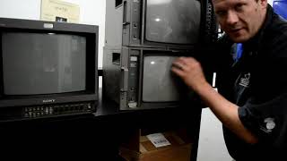 Ikegami, JVC \u0026 Sony - Vintage Pro CRTs 