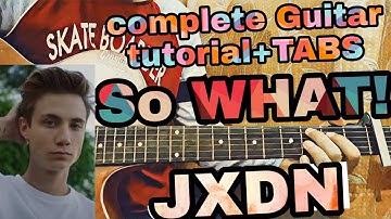 So What! -jxdn*TABS*//complete guitar tutorial (licks+riff+chords)