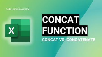 MS Excel - CONCAT-functie | CONCAT versus samenvoegen