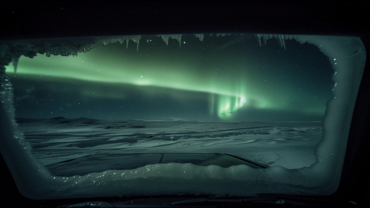 Sleep in a Frozen Car | frost outside, stillness behind glass | Deep Sleep & Focus (3 Hours)