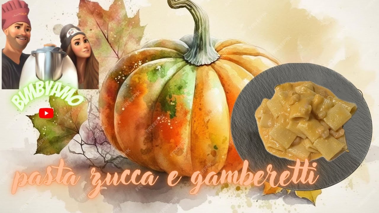 una prelibatezza, pasta zucca e gamberetti! velocissima E spettacolare. BIMBY TM6#zucca #gamberetti