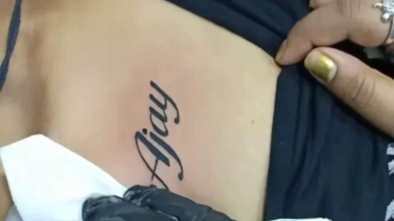 Ajay Name Tattoos Youtube Ajay Name Tattoos Youtube