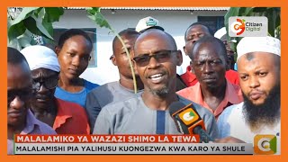 Wazazi wa shule ya upili ya Shimo la Tewa waandamana Mombasa