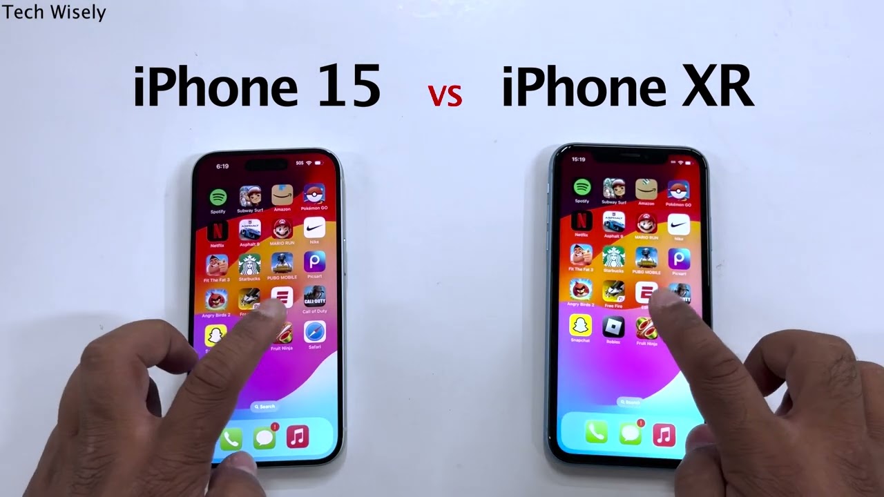 iPhone 15 vs iPhone XR - Speed Performance Test - YouTube