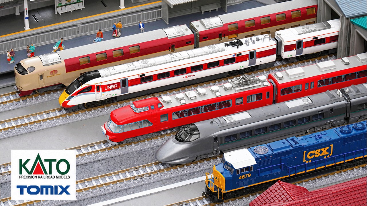 TOMIXとKATOの素晴らしいNゲージ鉄道コレクションを開封！日本のトップ
