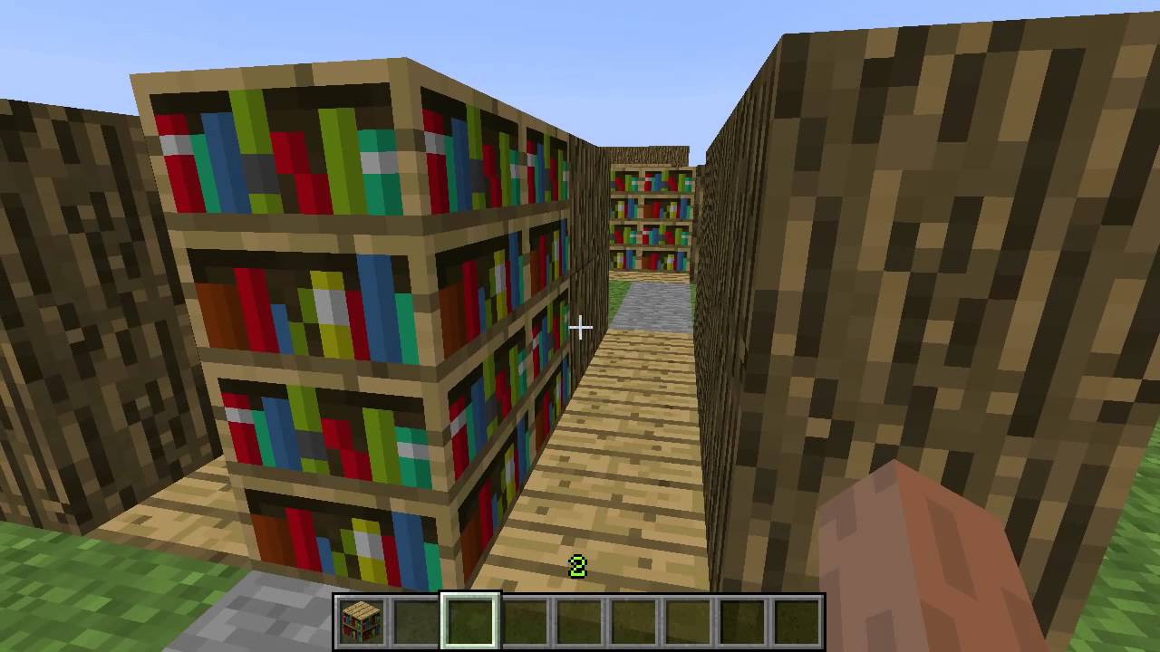 Minecraft 1 5 2 Secret Bookshelf Mod Youtube