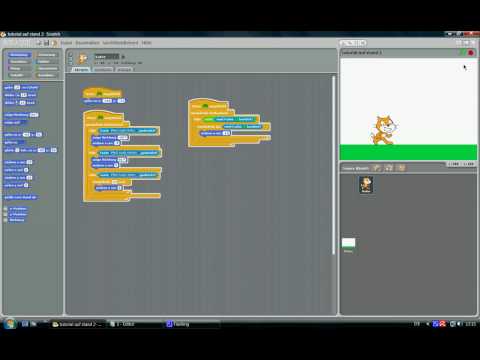 Scratch tutorial Nr.3 springen und schwerkraft GERMAN
