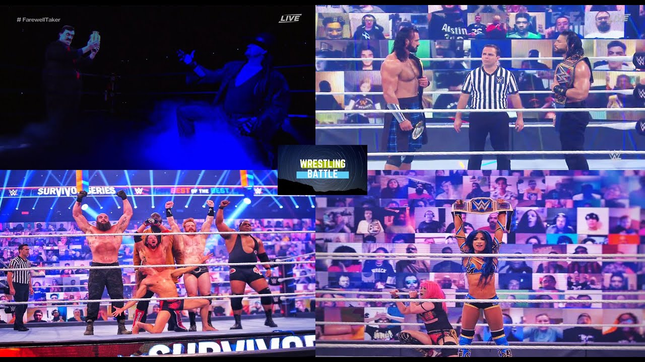 WWE Survivor Series 2020 Highlights- Reigns vs McIntyre Winner, Undertaker Retired, Raw Wins