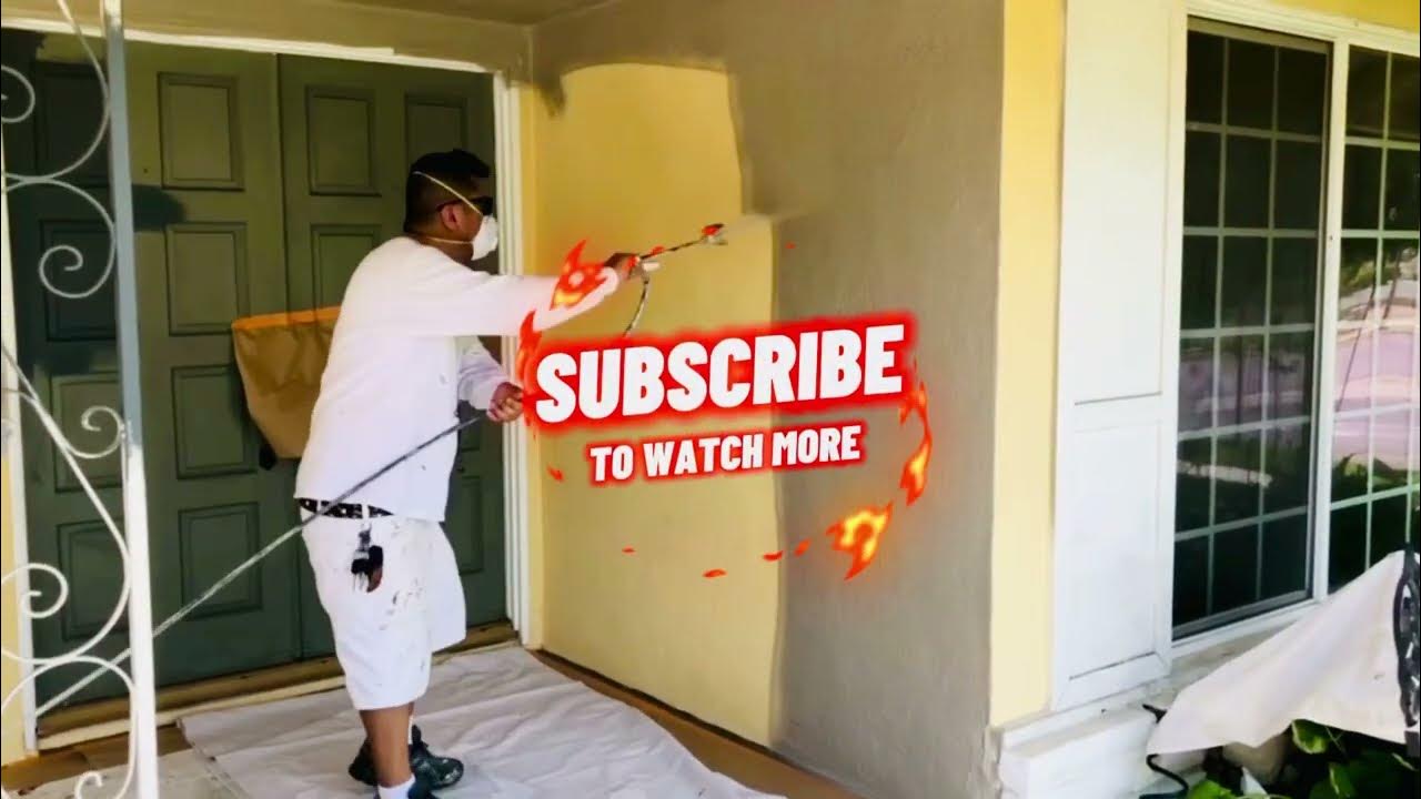 Paint. Painting Exterior of House with Airless Sprayer. Graco YouTube