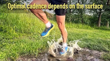 Optimal cadence depends on the surface when running