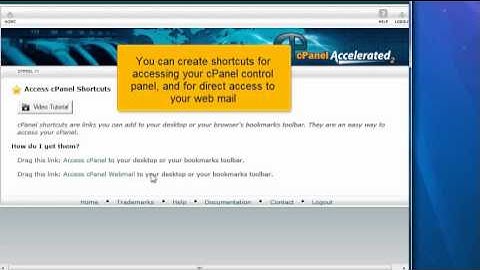 How to setup desktop shortcuts for cPanel?