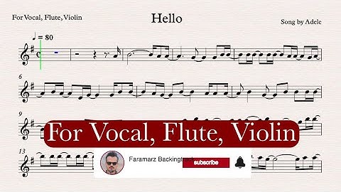 Hello - Adele | Play along for Ut