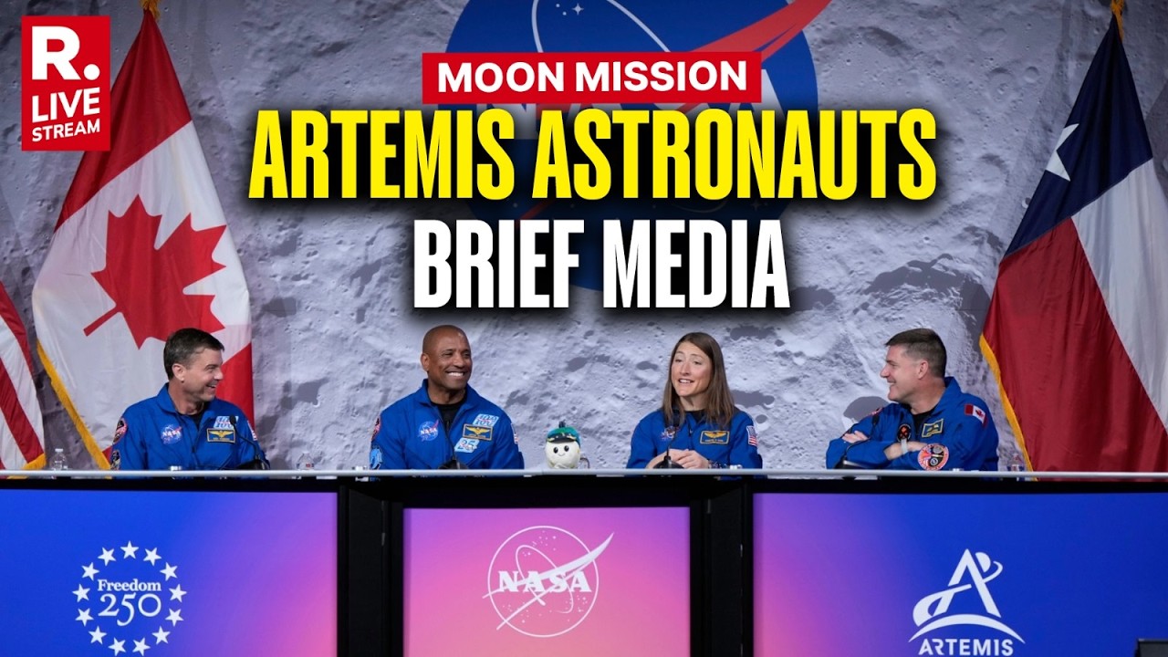 LIVE:Artemis II Astronauts Hold 1st Press Briefing On historic Moon ...