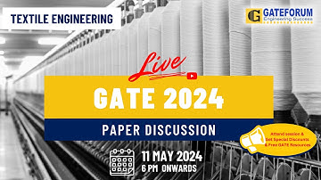 GATE 2024 | Textile Engineering | Answer Key | Detailed Solution | Paper Analysis