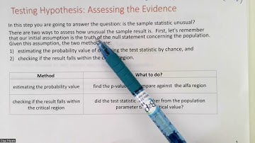 1103 Hypothesis Testing: Decision Making