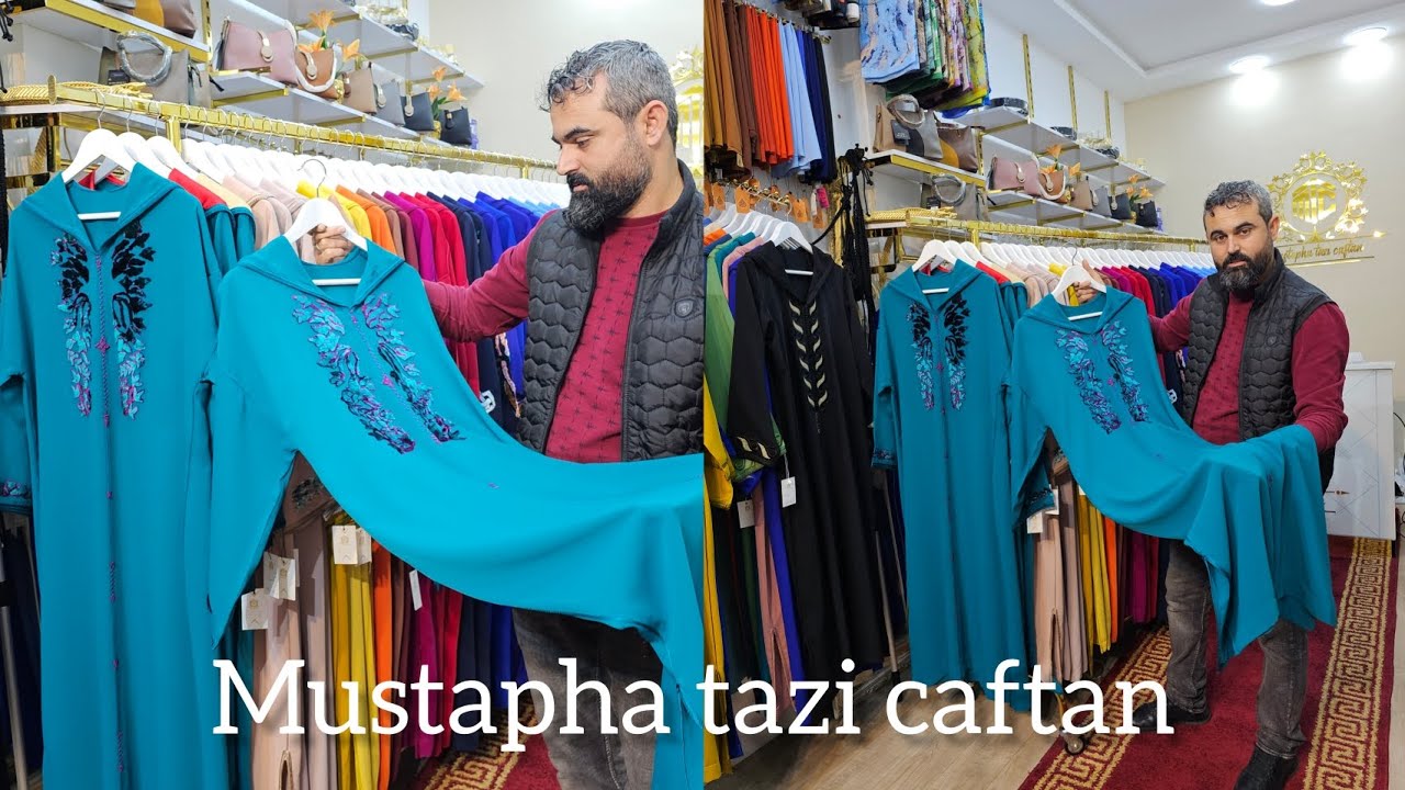 الجديييييد جلابة رمضان 2025🔥 طرز الإبرة الشرقية 💯عند مصطفى تازي قفطان 🥇 #اكسبلور #جلابة_مغربية