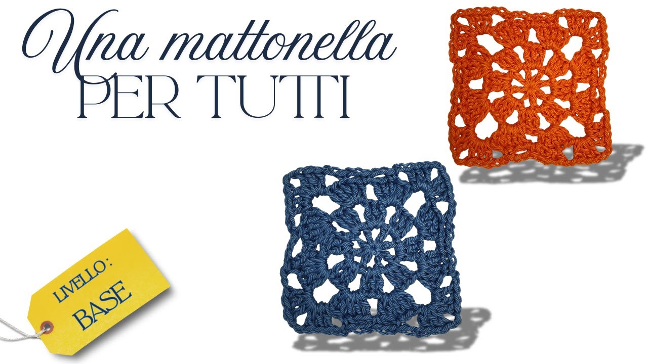 Mattonella Traforata all'Uncinetto ( livello base ) | Una mattonella per tutti