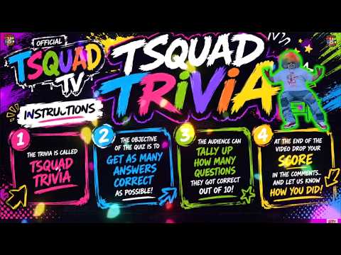 TSquad Trivia 🧠🔥 How well do y’all REALLY know TSquad?! 👀😂 Put your knowledge to the test! 🫣🏆