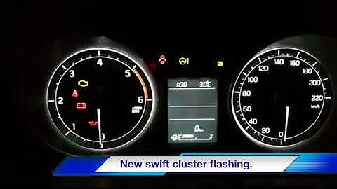 Maruti Suzuki New Swift 2018 meter(Cluster) Flashing