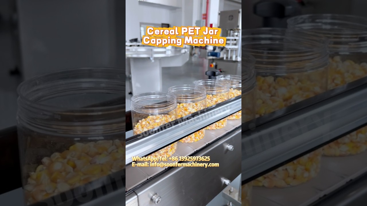 Cereal PET Jar Capping Machine 