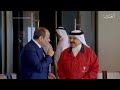 Egypt's president meets with the King of Bahrain in Manama during Gulf tour