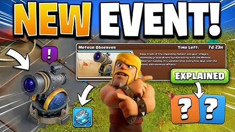 Telescope "NEW EVENT" Meteor Observer FULLY EXPLAINED | Clash of Clans