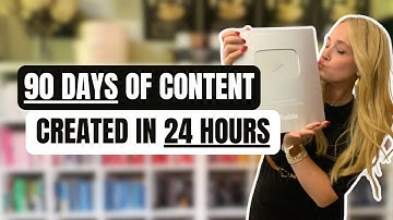 How to Batch 90 Days of Content in 24 Hours - No Team, No Burnout