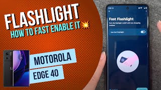 Motorola edge 40 - How to fast enable Flashlight • 📱 • ⚡️ • Tutorial screenshot 3