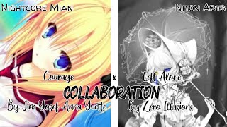 「Nightcore」→left Alone {Lyrics}[Collaboration/Nightcore Mian](Zero Illusions)