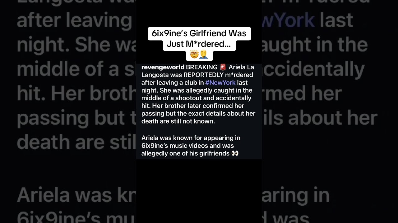 6ix9ine S Girlfriend Was Murdered Foryou Shorts 6ix9inetekashi Tekashi69 Shortsfeed