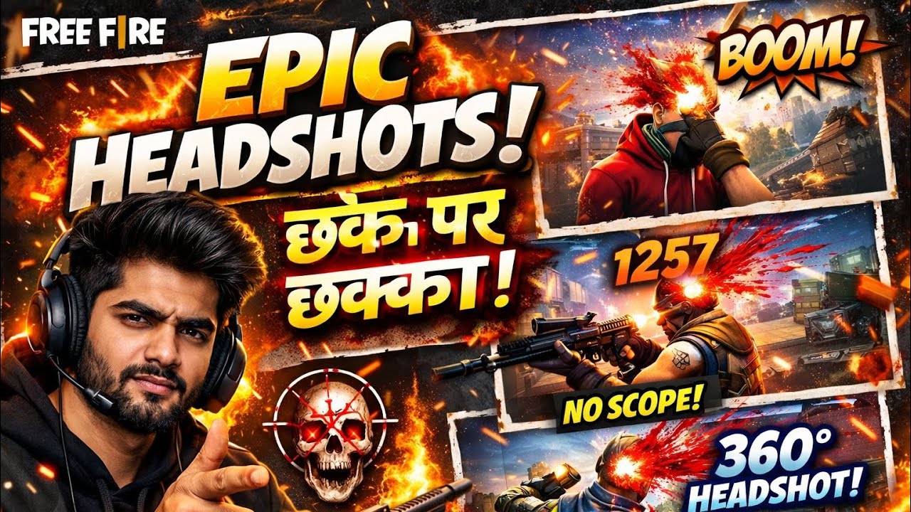 SLOW MOTION HEADSHOT 🔥 | Free Fire Epic Edit