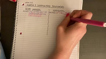 5.1 Adding & Subtracting Polynomials (NC Math 1)
