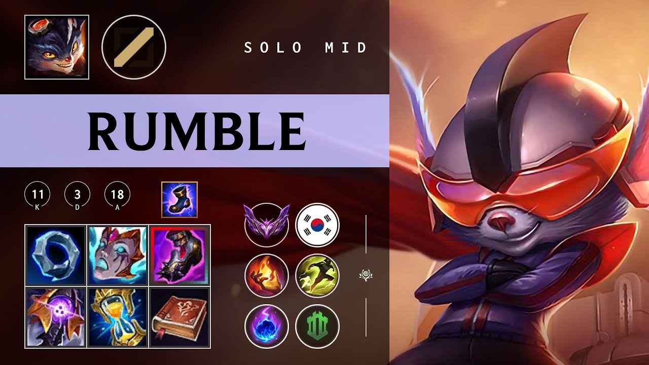 Rumble Mid vs Qiyana - KR Master Patch 26.01