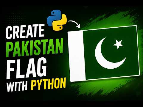I Created the Pakistan Flag Using Python