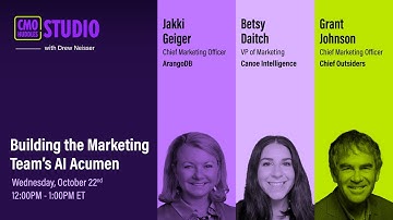 Building the Marketing Team’s AI Acumen | CMO Huddles Studio