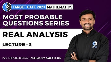 Real Analysis For GATE Mathematics | Most Probable Questions Series