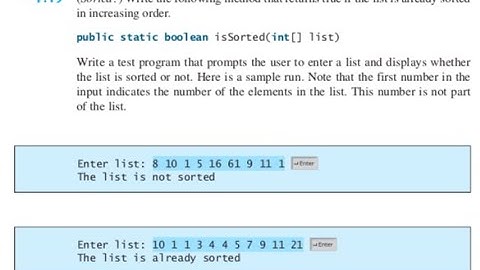 Check if Array is Sorted - Java Practice Exercise.  Programming Fundamentals - Lab 9. CS190 FMU.