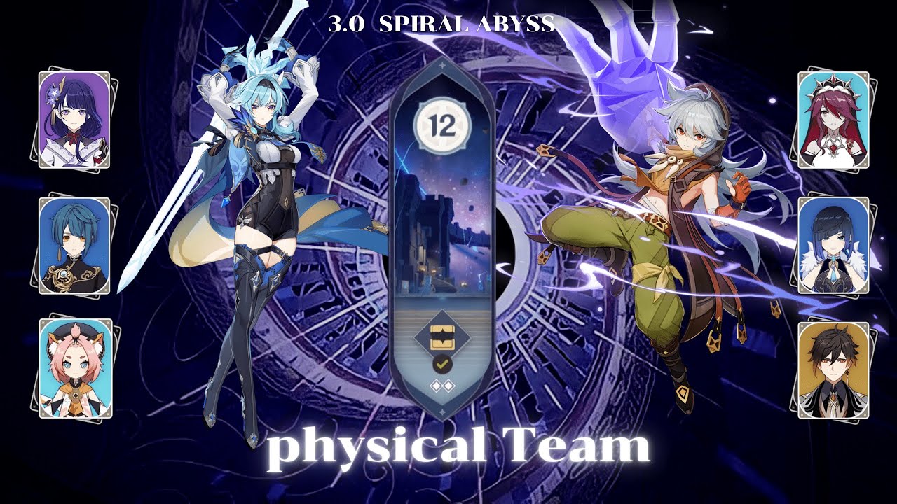 Eula & Razor Physical DPS 3.0 Spiral Abyss 12 Genshin Impact YouTube