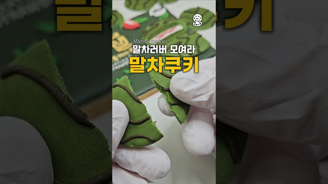 싱크로율 100% 말차쿠키 #shorts #match #말차 #쿠키 #cookiedecorating #cookies