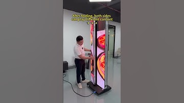 Tri-fold design:double-sided playback when folded.large screen when unfolded