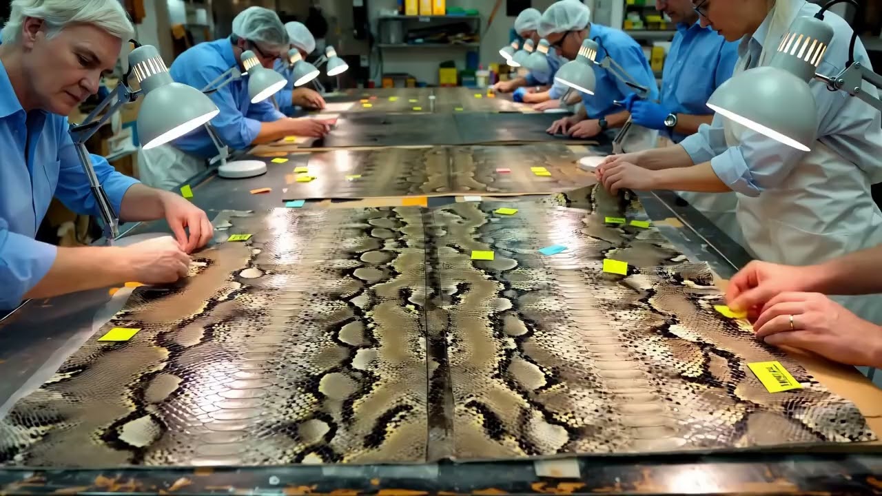 Фабрика змеиной кожи: как из змеиной кожи изготавливают высококачественные куртки