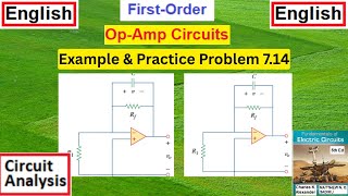 (English)LCA || Example & Practice 7.14 || First-Order Op Amp Circuits