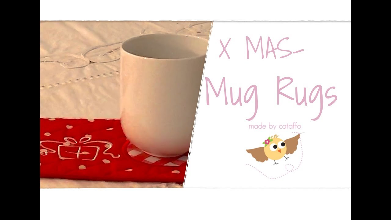 X-MAS Mug Rug ❤︎ zum selber Sticken | Made by Cataffo