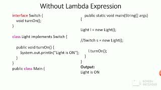 Lambda Expressions in Java.