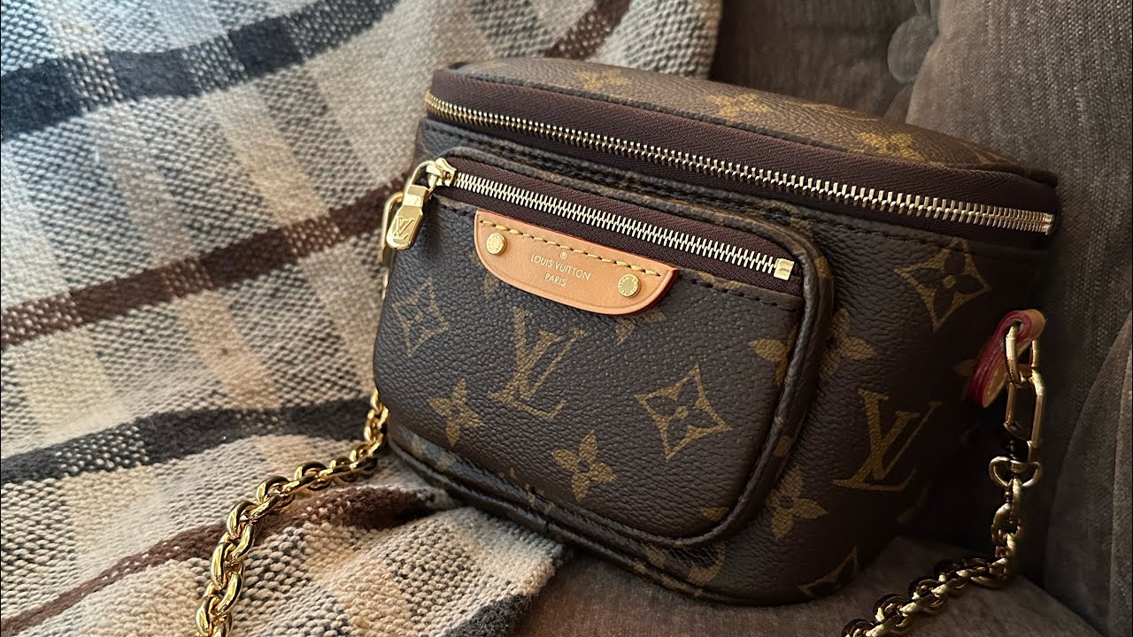 WOW!!! THE SIZE IS UNBELIEVABLE  LV MINI BUMBAG MONOGRAM 