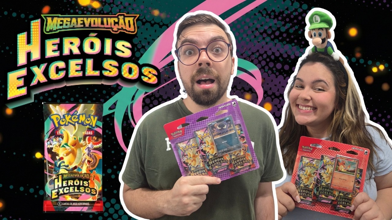 CHARMANDER vs GASTLY! Qual Pacote Triplo de HERÓIS EXCELSOS deu mais sorte? | DUOTCG