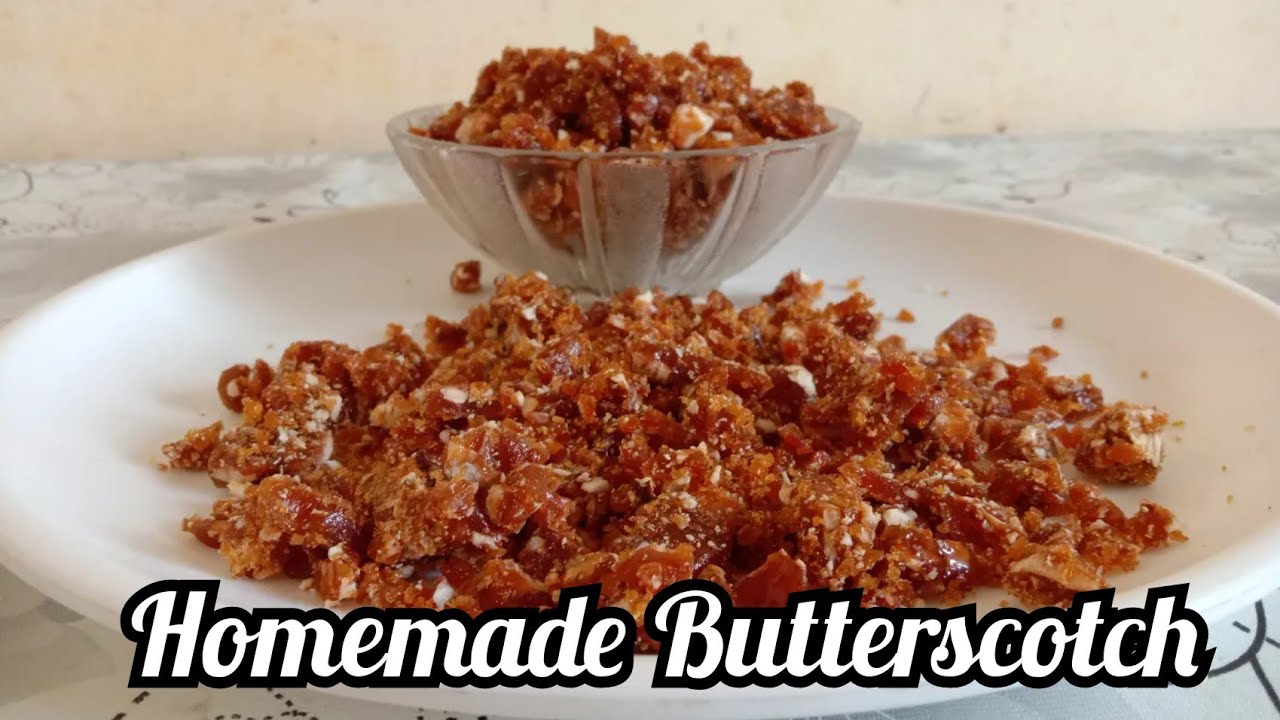 Homemade Butterscotch Recipe | How to make Butterscotch at home | Buttterscotch